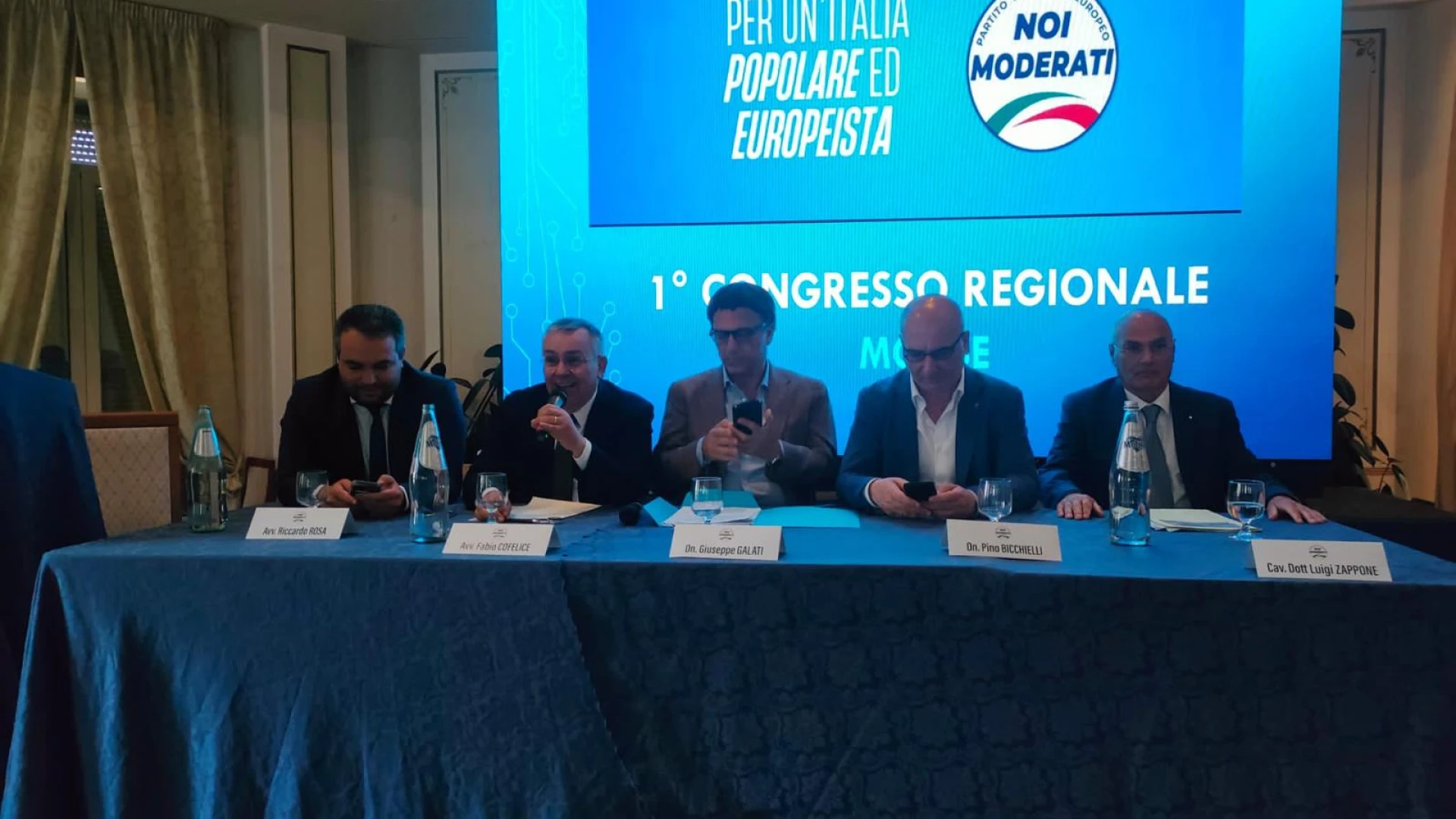 In una sala gremita a Campobasso si è svolto il primo congresso regionale di Noi Moderati.